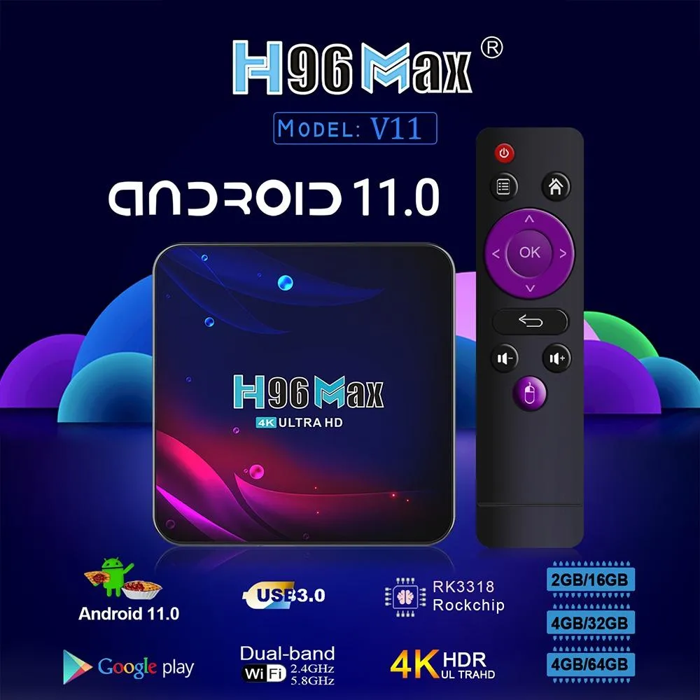 Box tivi android,android tv box H96MAX V11,tivi box android 2022 ...