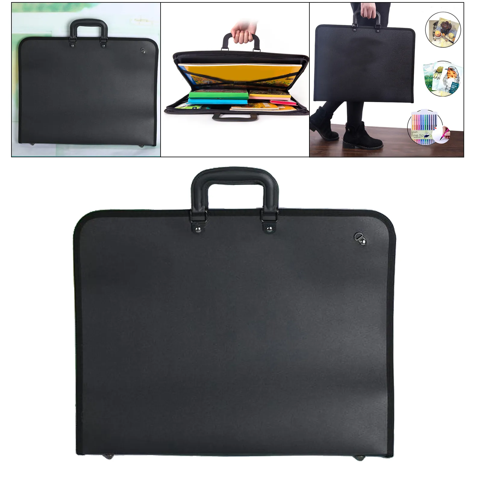 Artist Portfolio Drawing Painting Folder Bag Storage File Plastic