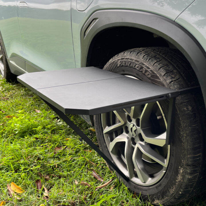 Outdoor camping table car tire table portable folding table car folding