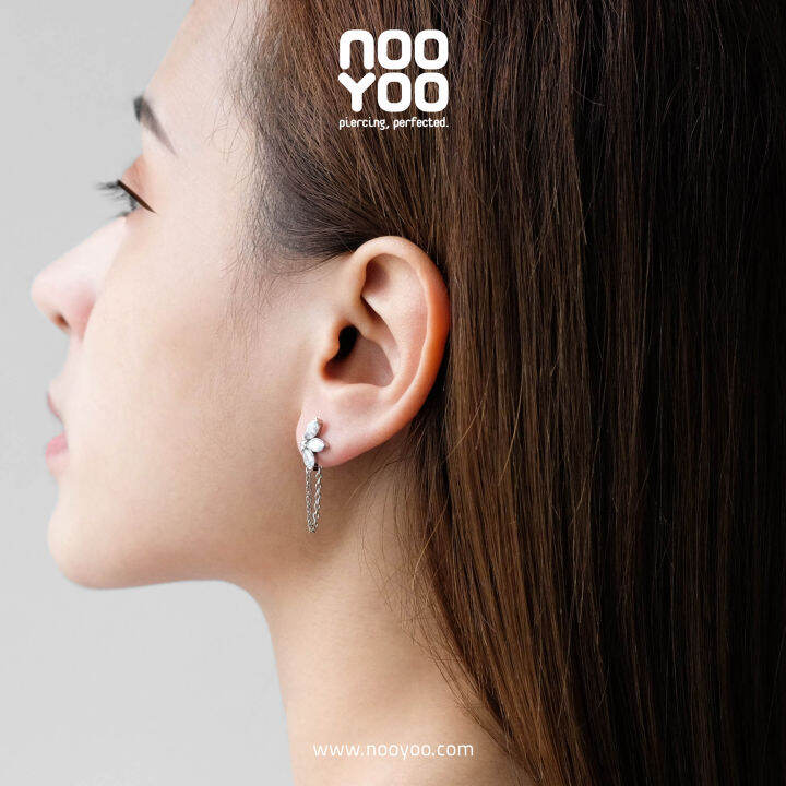 nooyoo-ต่างหูสำหรับผิวแพ้ง่าย-petal-crop