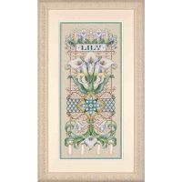 ☞▥ Amishop Gold Collection Counted Cross Stitch Kit LiLY Sampler Flowers DIM 35064