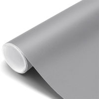 Matte Grey Wallpaper ไวนิล Self-Adhesive Shelf Liner Drawer Peel And Stick Countertop Removable Contact Paper Wall Decoration