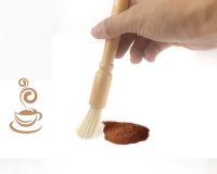 L-BEANS แปรงด้ามไม้ ทำความสะอาดผงกาแฟ แปรงปัดผงกาแฟ L-BEANS Wooden Handle Brush