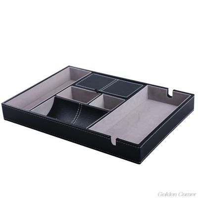 Valet Tray for Men EDC Tray Nightstand Organizer Table Organizer Charging Station Catch All Dresser Tray D03 20 Dropship