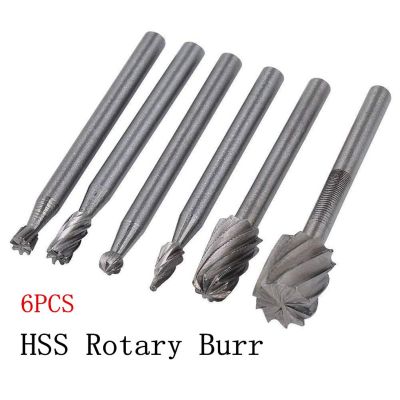 HH-DDPJ6pcs Hss Rotary Multi Tool Burr Routing Router Bit Mill Attachment Compatible For Dremel Electrical