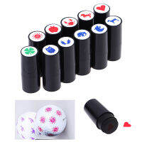 Potey 1Pcs Golf Ball Stamper Stamp Marker รูปแบบต่างๆ Quick Drying Long Lasting