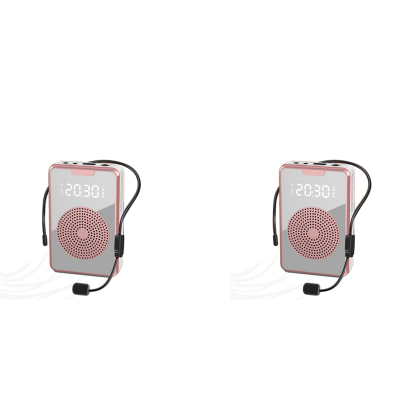 2X Portable Voice Amplifier for Teachers with Microphone Headset,Rechargeable Speaker for Training,Tour Guide,Classroom