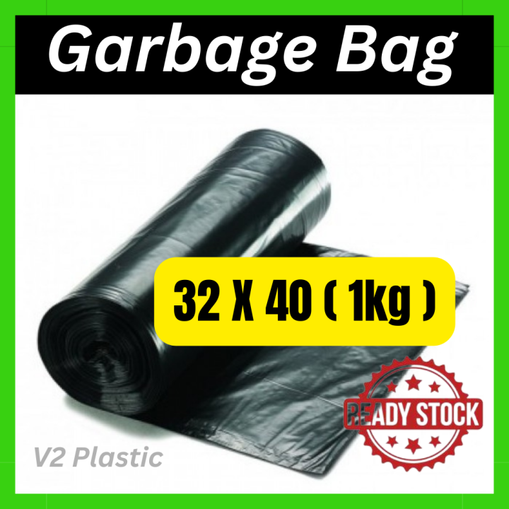 (XL) Garbage Bags 32 x 40 1kg Extra Heavy Duty