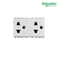 Schneider Electric เต้ารับคู่ 3 ขา พร้อมม่านนริภัย 16 แอมป์ 250 โวลต์ สีขาว รุ่น ZENcelo รหัส 84426LUES2_WE สั่งซื้อได้ที่ร้าน  PlugOn