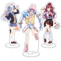 Kawaii Anime Hololive Vtuber Casual Look Stand Model Plate Hosimati Suisei Yukihana Lamy Tokoyami Towa Standing Sign Desk Decor