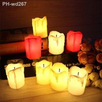 LED Candle Light Real Wax Simulation Flames for Birthday Wedding Christmas Decor Flameless Plastic Electronic Creativity Candles