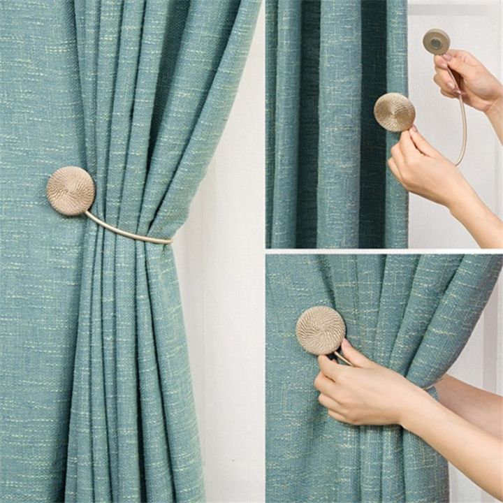 lz-trawe2-curtain-holder-catches-curtain-accessories-tieback-europe-style-brief-braided-round-magnet-magnetic-gold