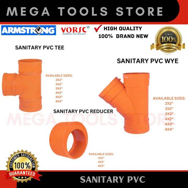 PVC ORANGE ( BUSHING REDUCER / PVC TEE / PVC WYE ) WATERS FITTINGS