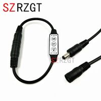 【❉HOT SALE❉】 yulibu74040703 สวิตช์ควบคุมสวิตช์หรี่ไฟ3key Dc12v-24v แจ็ค Dc สีดำสำหรับ5050 3528 5630 5730เดี่ยวสีแอลอีดีไฟโคมไฟแถบ