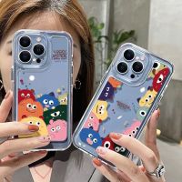 Cute Case Compatible for IPhone 14 13 12 11 Pro X XR XS Max SE 6 6S 7 8 Plus Soft Phone Casing Transparent TPU Silicone Shockproof Cover