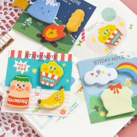 MOHAMM 90 แผ่น Kawaii การ์ตูนเกาหลีรูป Sticky Notes สำหรับข้อความ To Do List สมุดบันทึกสมุดภาพตกแต่ง-Yrrey