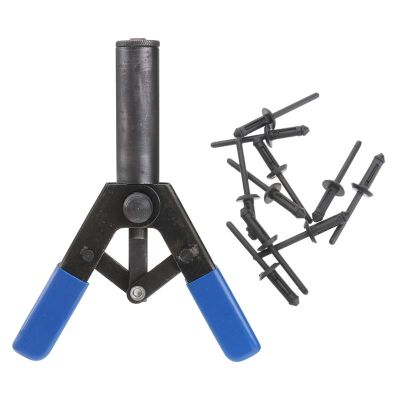 【CW】 1 Set Manual Riveting 1pc Core-Pulling Riveter Machine Hand And 40pcs Ergonomic Design Poly Rivet