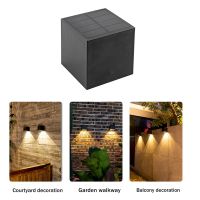 Solar Light -Outdoor Garden Square Wall Lamp Sunlight Sensor Waterproof Courtyard Yard Balcony Fence Decoration Lamp