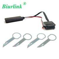 Biurlink เครื่องมือคีย์เอาออกวิทยุติดรถยนต์และ12pin แบบไร้สาย Aux In โมดูลบลูทูธสำหรับ Ford Mondeo Focus C-Max 6000cd เฟียสตาฟิวชัน