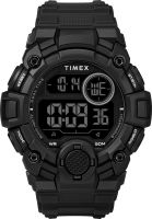 Timex Mens DGTL A-Game 50 mm Resin Strap Watch Black/Black