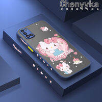 Chenyyka เคสปลอกสำหรับ Samsung กาแลคซี M31 A31การ์ตูนสุดน่ารักเคสมือถือแข็งกันแรงกระแทกฝ้าบางปลอกซิลิโคนนิ่มคลุมทั้งหมดเคสป้องกันเลนส์กล้อง