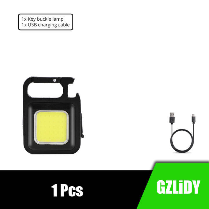 mini-led-flashlight-pocket-keychains-light-work-lights-usb-rechargeable-camping-fishing-lantern-torch-with-magnet-hook-corkscrew