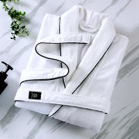 Winter 100 Cotton Long Thick Absorbent Terry Bath Robe Men Thick Waffle Towel Bathrobe Plus Sleepwear Women Dressing Gown