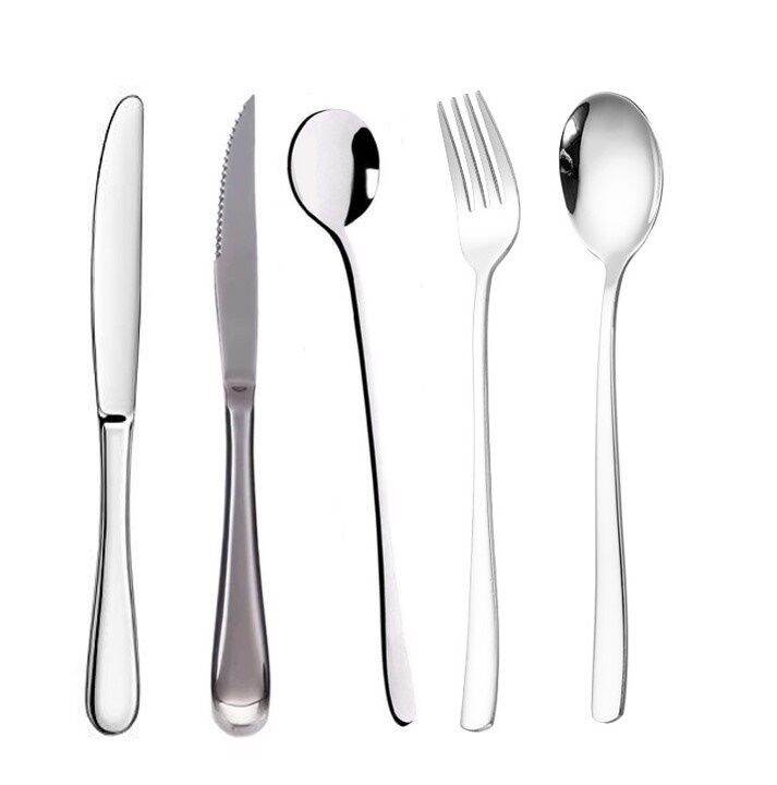 Korean Dinner Knife,Spoon and fork [ 5in1 set ] Lazada PH