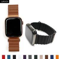 kuiwer URVOI สายหนังสำหรับนาฬิกา Applee อัลตร้าซีรีส์8 7 6 SE54ห่วงหนังสายรัดสำหรับ IWatch 40 44มม. ห่วงแม่เหล็กปรับได้