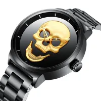 ---Fashion mens watch238814☎ Biden Biden men watch mesh belt skulls personality mens watch watch fashion quartz watch men