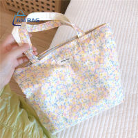 Am Bag ✿ กระเป๋าผ้า กระเป๋าถือ คล้องแขน ลายดอกไม้น่ารักสดใส สินค้าพร้อมส่ง ✿