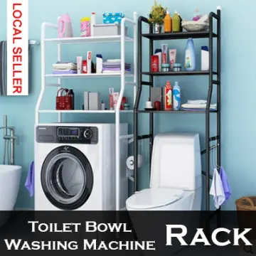 Homlly 3 Tier Washing Machine Washer Bathroom Storage Rack