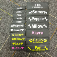 2PCS Dog ID Tag Dog Name Tag Custom Name Labels Reflective Label Luminous Personalized Stickers for Dog Harness Tag Supplies2023