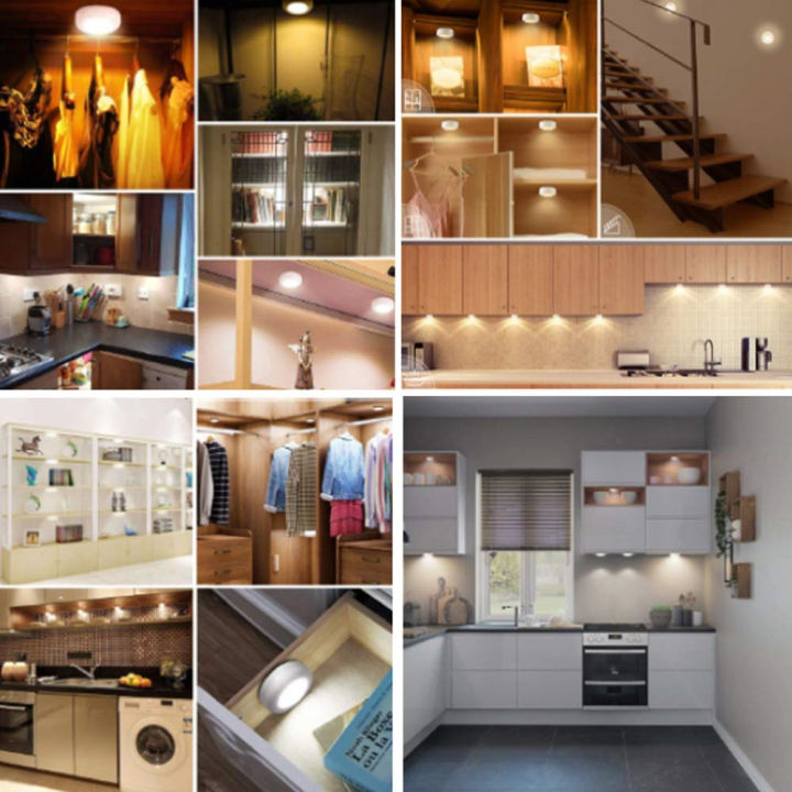 hot-16สี-dimmable-kitchen-cabinet-light-รีโมทคอนลไร้สายไฟครัว-led-night-light-สำหรับห้องครัวตู้เสื้อผ้า