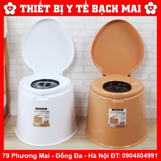 Bô vệ sinh cho người già toilet di động nhựa cao cấp - ảnh sản phẩm 1