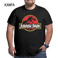 Oversized T-Shirt Printing Jurassic Park Dinosaur Game MenS Summer Short Sleeve Top Classic Fashion Shirt Net Red 【Size S-4XL-5XL-6XL】