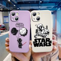 ℗❐ Cool Cartoon Star Wars Case For Apple iPhone 14 13 12 Mini 11 Pro XS MAX XR X 8 7 SE Plus Liquid Rope Silicone Soft Phone Cover