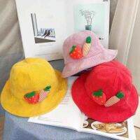 หมวก Bucket​ เด็ก หมวกบั​กเก็ต​เด็กหมวก​ พร้อมส่ง strawberry แครอท