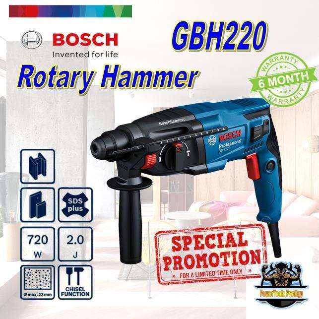 BOSCH GBH 220 PROFESSIONAL ROTARY HAMMER DRILL/ SIMILAR TO BOSCH GBH 2