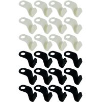 Clothes Connector Hooks Black and White Hanger Hook Sturdy Plastic Hooks for Hangers Space Saving