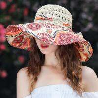 2023 NEW Panamas UV Protection Seaside Beach Hat Hats Womens Folding Fashion