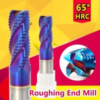 กัดหยาบ End Mill 4 ขลุ่ย 3 ฟันคาร์ไบด์แข็งสําหรับเหล็กเหล็กอลูมิเนียมอะคริลิค MDF ไฟเบอร์กลาสไม้ทองแดงพลาสติก CNC Milling