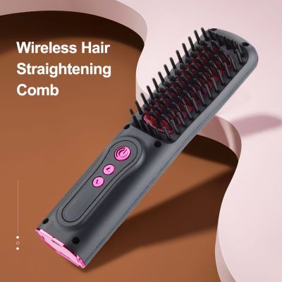 【CC】 Hair Curler Comb Fast Heating Negative Ion Straightening Curling Styling Tools