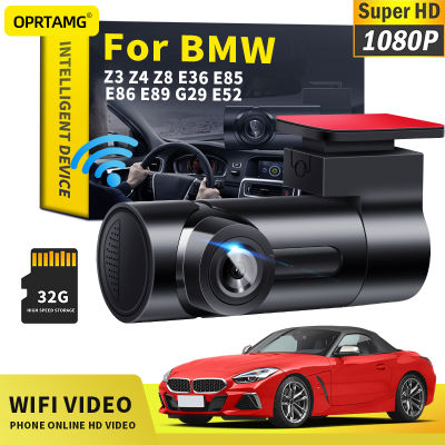 Oprtamg รถ dashcam รถ DVR MSC 1080จุด HD กล้อง WiFi ประบสำหรับ BMW Z3 Z4 Z8 E36 E85 E86. E89 G29 E52 1994 1995-2020 2022