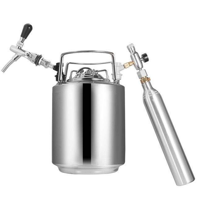 10L Cornelius Keg Kit Stainless Steel Brewery Beer Keg Barrel Beverage