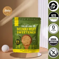 Raiwan Golden Organic Monkfruit Sweetener ✔️zero glycemic ✔️ketogenic ✔️diabetics friendly ✔️zero calorie✔️zero aftertaste✔️USDA certify