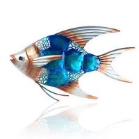 Metal Fish Wall Decor for Garden Ornaments Outdoor Pond Decoration Garden Statues and Sculptures Miniaturas Lawn Ornaments