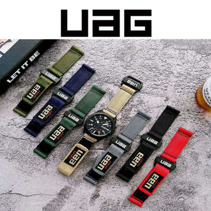 uag-สายนาฬิกาสำหรับ-galaxy-watch-4-46mm-สายแนวสปอร์ตทำจากไนลอนสำหรับ-uag-samsung-gear-s3-amazfit-bip-huawei-gt-2-pro-สำหรับ-huawei-gt2-46mm