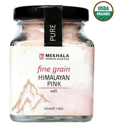 Organic Pavilion Mekhala Himalayan Pink Salt Fine เกลือหิมาลัยป่น (220gm)