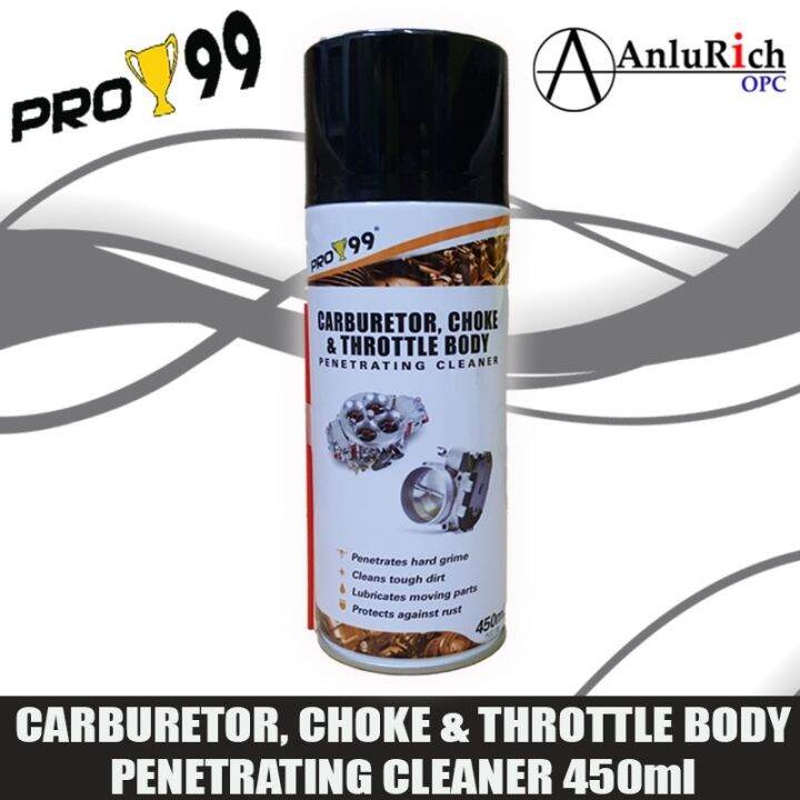PRO 99 Carburetor Choke Throttle Body Cleaner 450ml PCC135